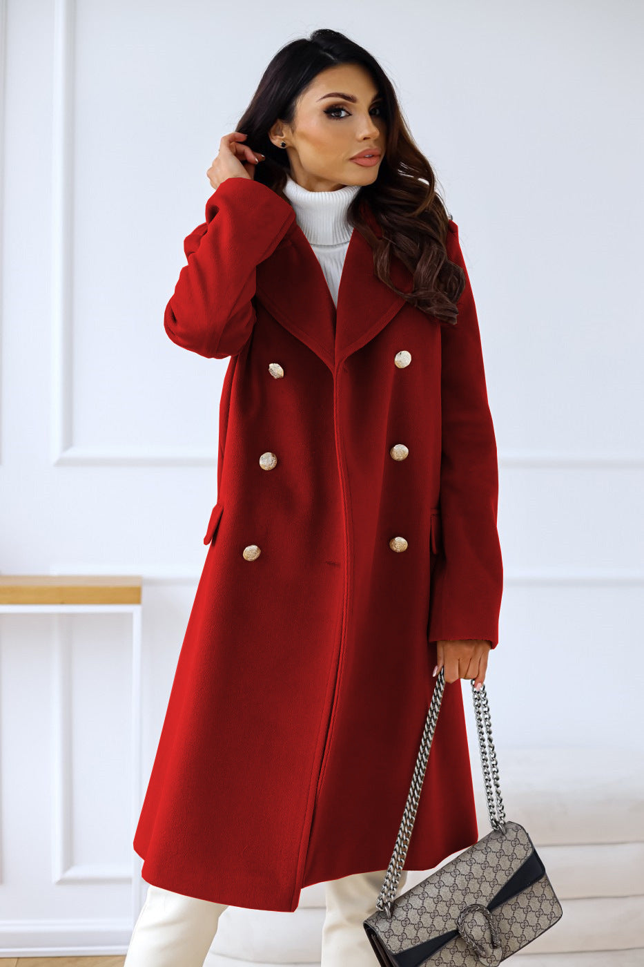 Women's Double-Breasted Coat