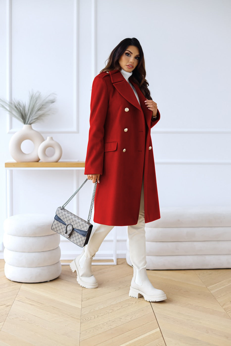 Women's Double-Breasted Coat