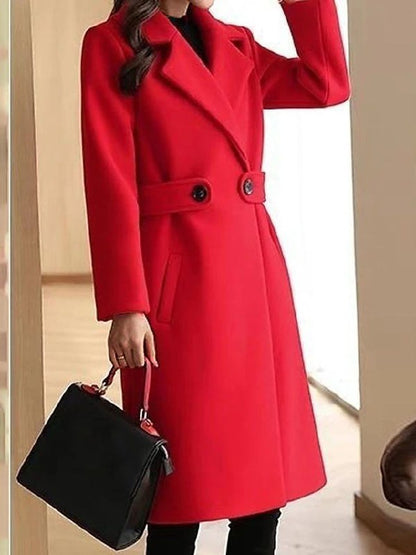 Women's Structured Long Trench Coat