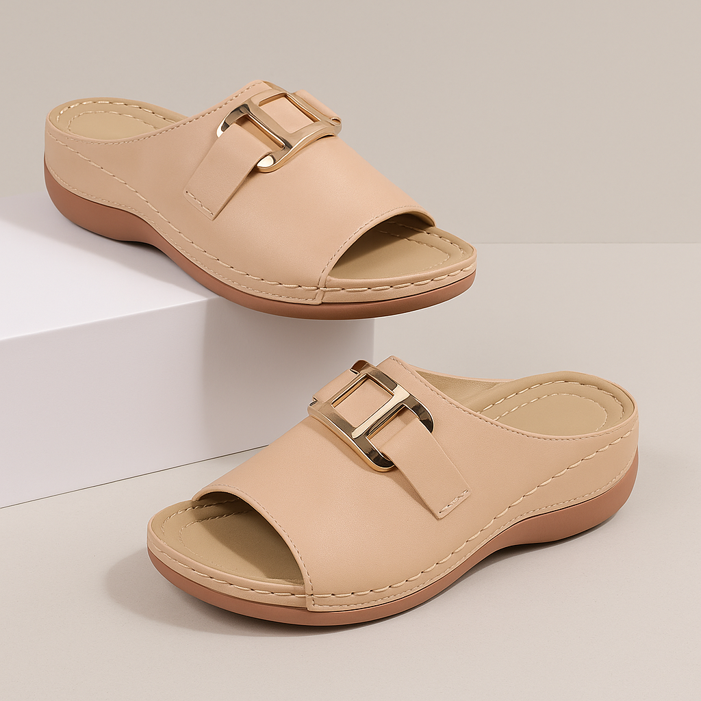 Women's Slip-On Outdoor Wedge Slippers Cushioned