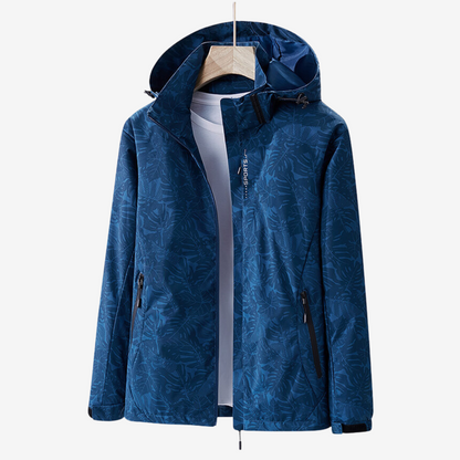 Women's Lightweight Waterproof Windbreaker Jacket Hooded Pockets