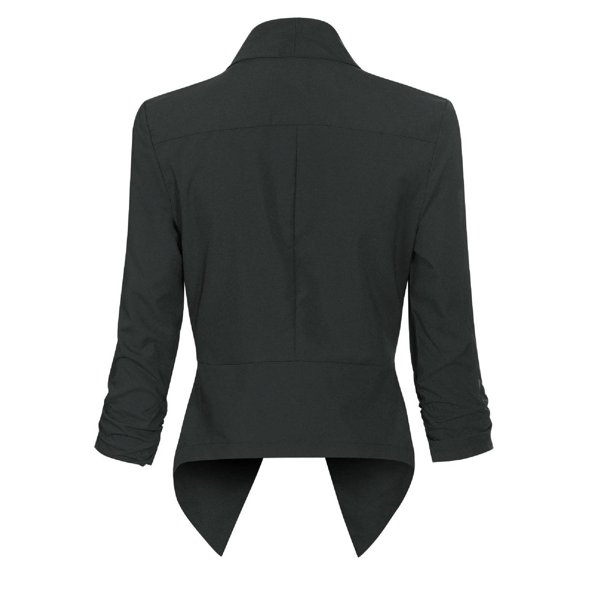 Women's Open-Front Draped Work Blazer