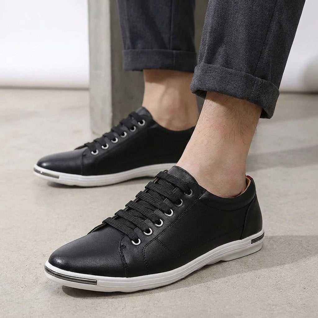 Men's Leather Derby Trainers