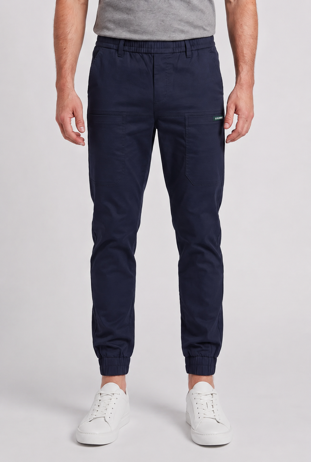 Men's Cargo Trousers Drawstring Waist Pockets
