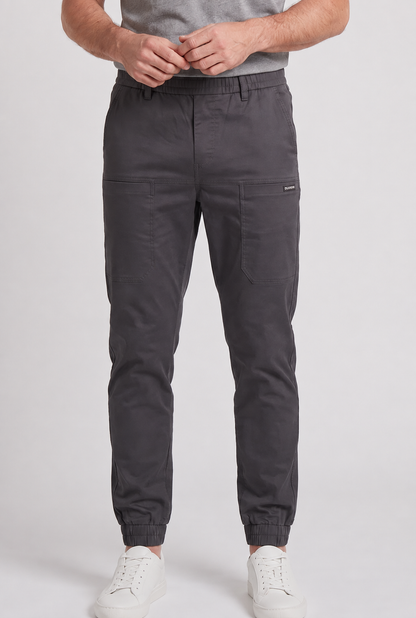Men's Cargo Trousers Drawstring Waist Pockets