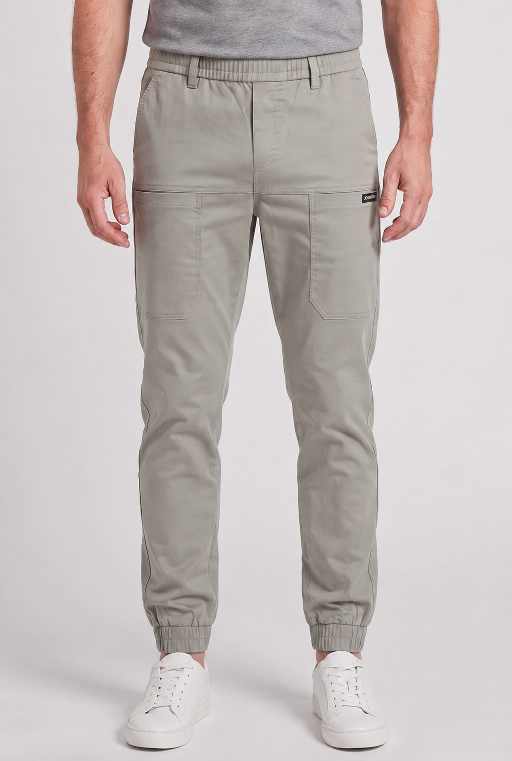 Men's Cargo Trousers Drawstring Waist Pockets