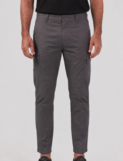 Men's Slim-Fit Cargo Trousers Pockets