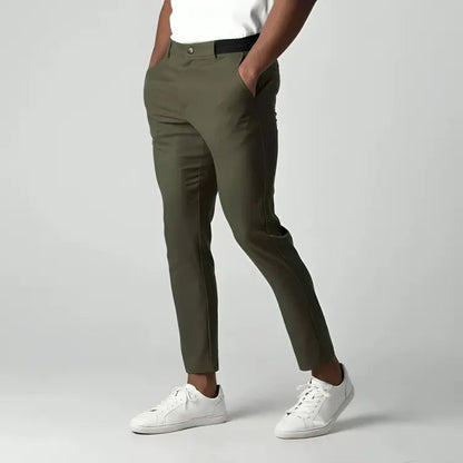 Men's Slim-Fit Stretch Chino Trousers