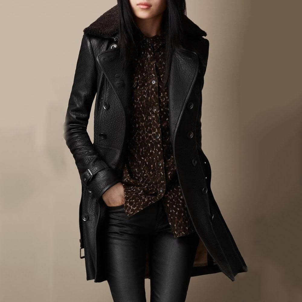 Women's Leather Coat