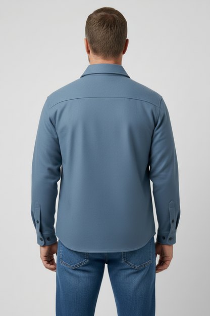 Men's Chest Pocket Shirt Jacket Overshirt Lightweight