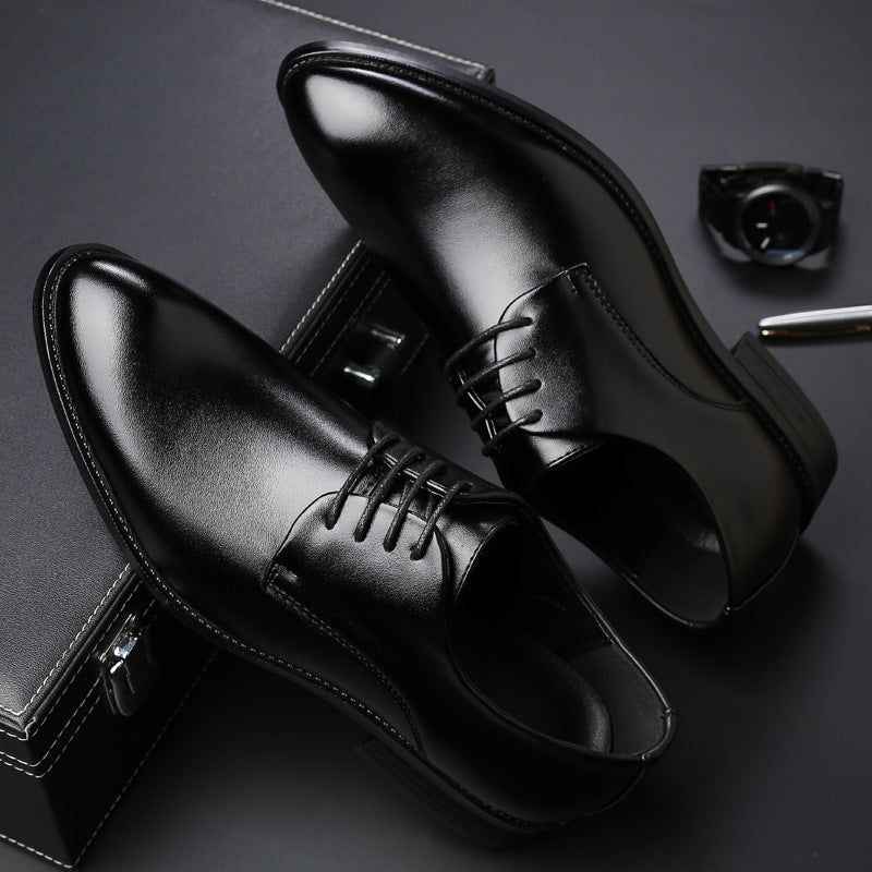 Men's Almond-Toe Derby Dress Shoes Formal Evening Cushioned