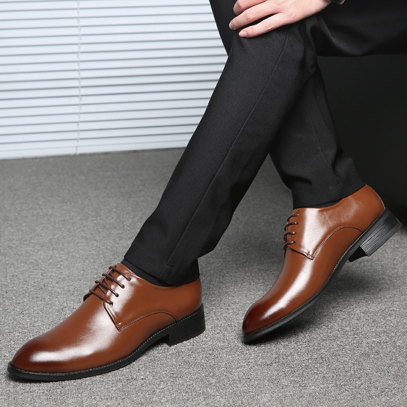 Men's Almond-Toe Derby Dress Shoes Formal Evening Cushioned