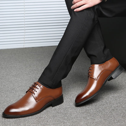 Men's Almond-Toe Derby Dress Shoes Formal Evening Cushioned
