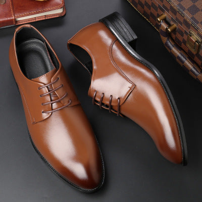 Men's Almond-Toe Derby Dress Shoes Formal Evening Cushioned
