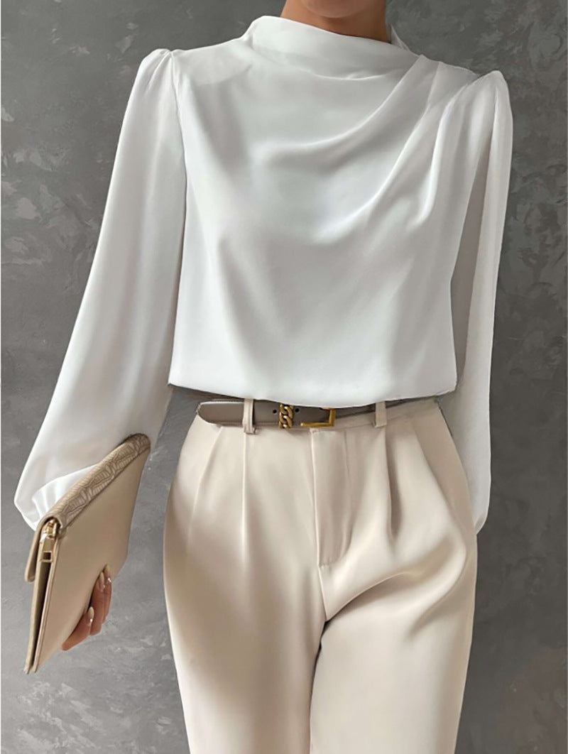 Women's Relaxed-Fit Long-Sleeve Blouse
