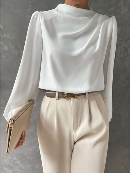 Women's Relaxed-Fit Long-Sleeve Blouse