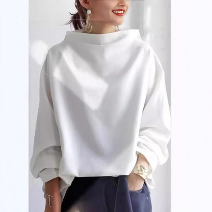 Women's High-Neck Long-Sleeve Top