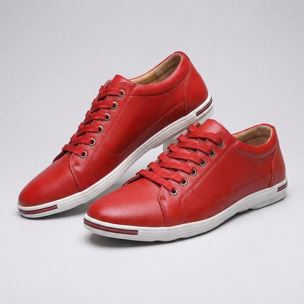 Men's Leather Derby Trainers