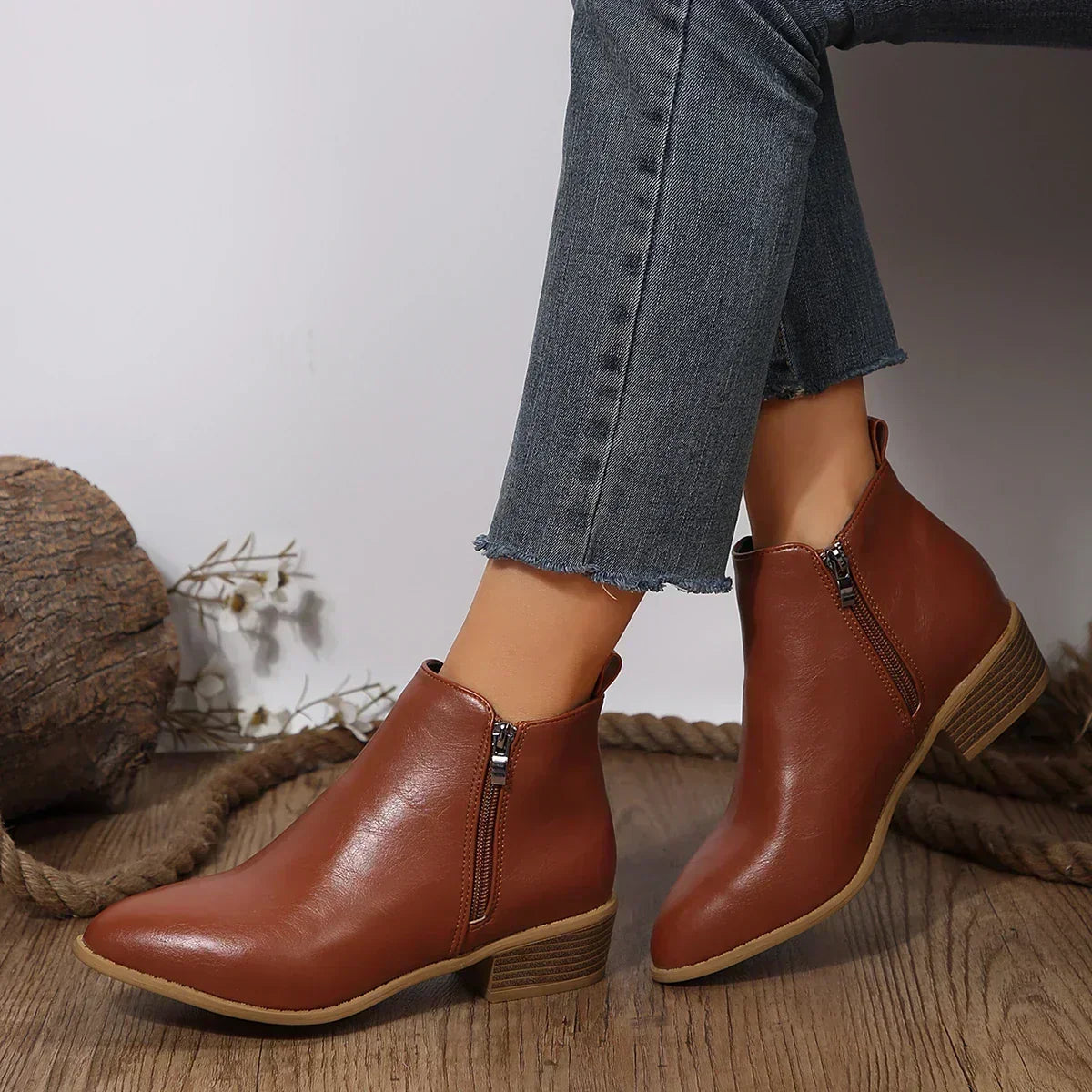 Women's Heeled Ankle Boots Cushioned