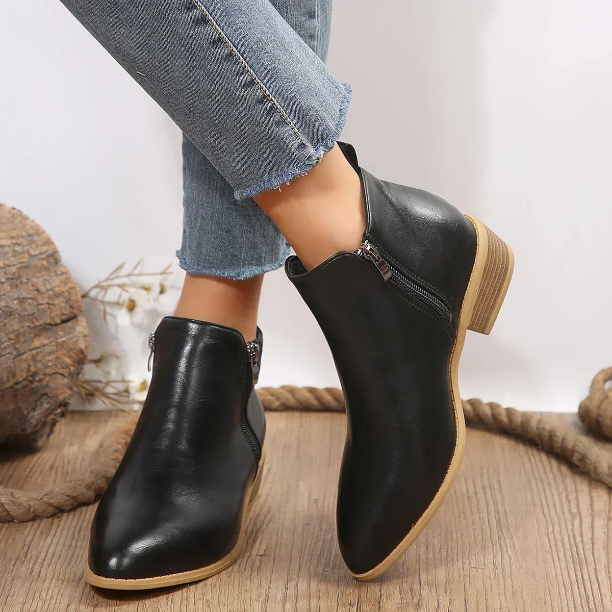Women's Heeled Ankle Boots Cushioned
