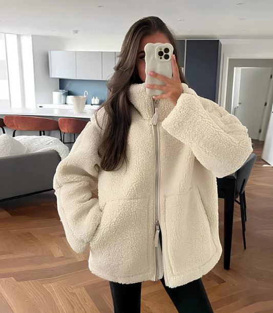 Women's Oversized Winter Teddy Jacket