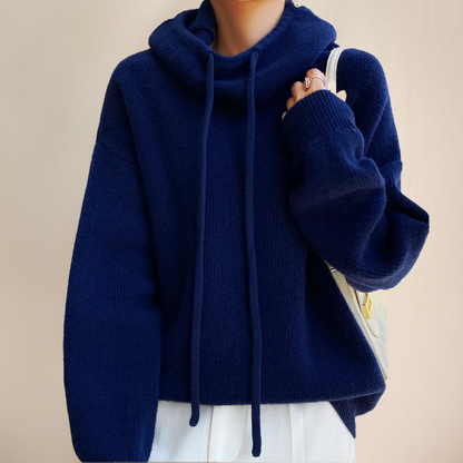 Women's Oversized Cowl-Neck Hoodie