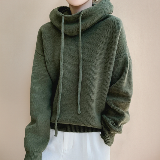 Women's Oversized Cowl-Neck Hoodie
