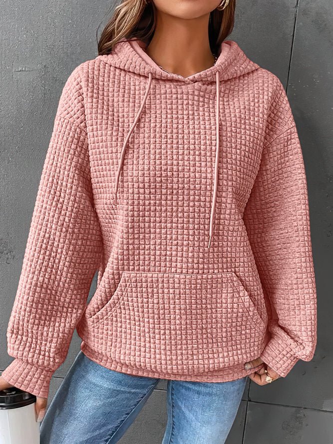 Women's Quilted Hoodie Relaxed-Fit