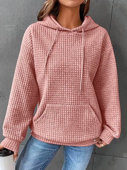 Women's Quilted Hoodie Relaxed-Fit