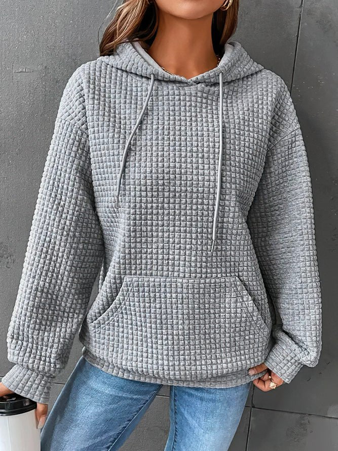 Women's Quilted Hoodie Relaxed-Fit