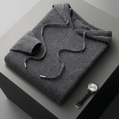 Men's Relaxed-Fit Knit Hoodie
