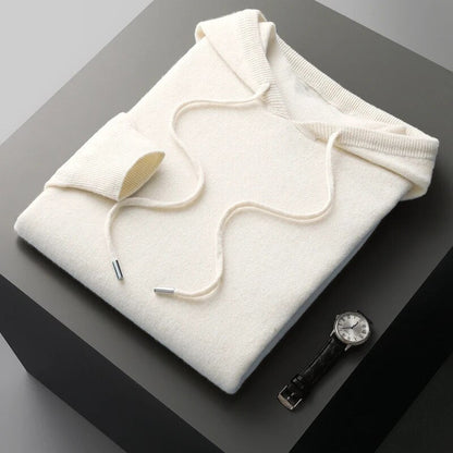 Men's Relaxed-Fit Knit Hoodie