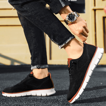 Men's Textured Knit Oxford Trainers