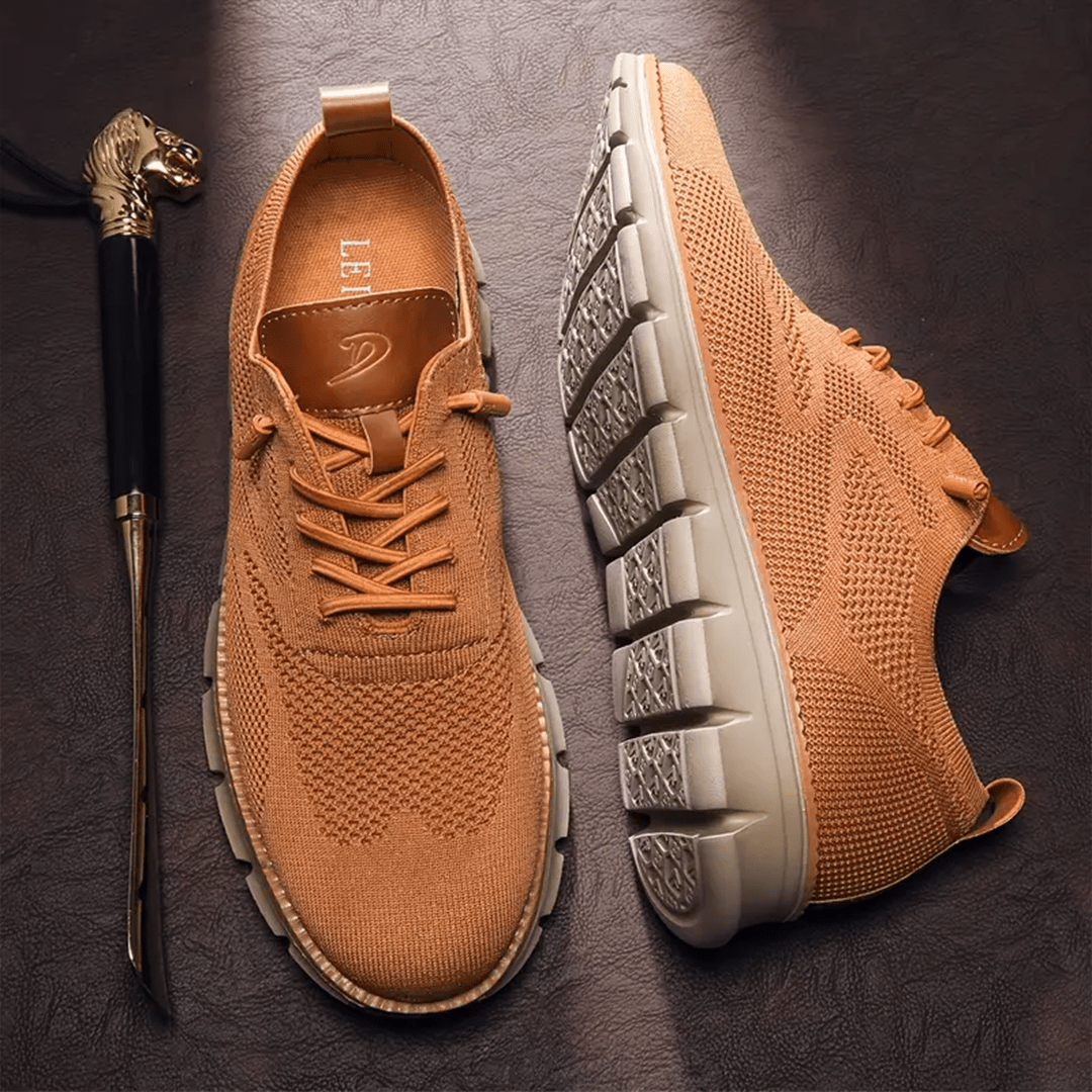 Men's Textured Knit Oxford Trainers
