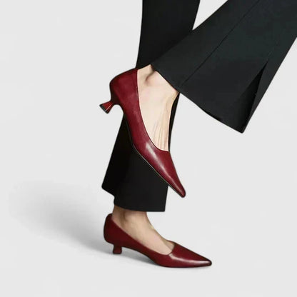 Women's Pointed-Toe Low-Heel Court Shoes