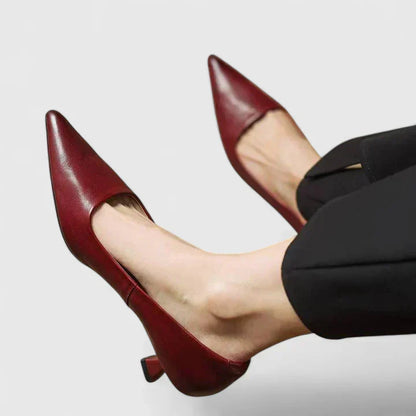 Women's Pointed-Toe Low-Heel Court Shoes
