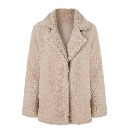 Women's Long Winter Teddy Coat
