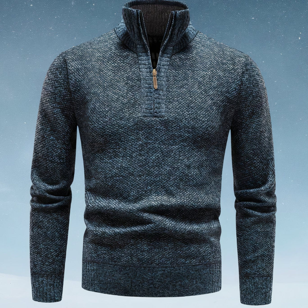 Men's Diamond-Knit Crew-Neck Knitted Jumper