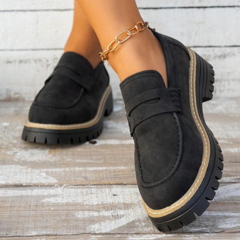 Women's Chunky Platform Loafers Cushioned